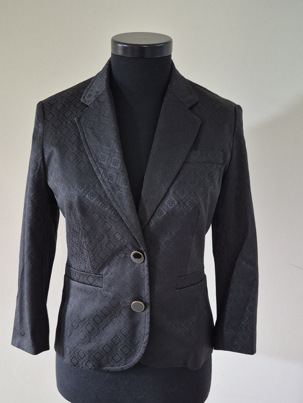 Banana Republic Black Patterned Women's Blazer